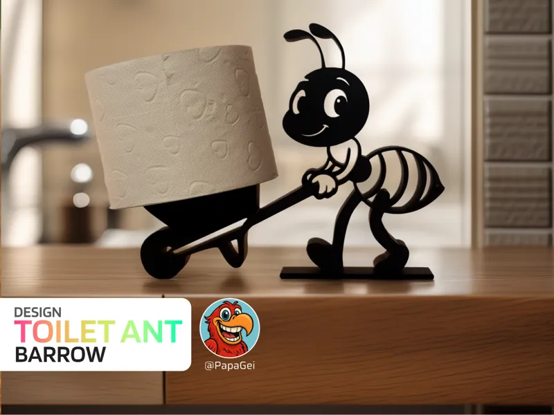 Klopapierhalter / Toilettenpapier - Ameise Barrow