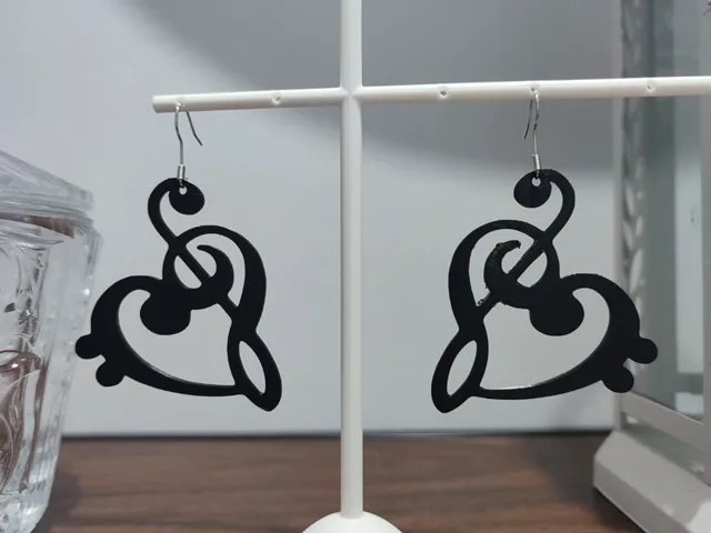 Aretes Latidos en Clave de Sol