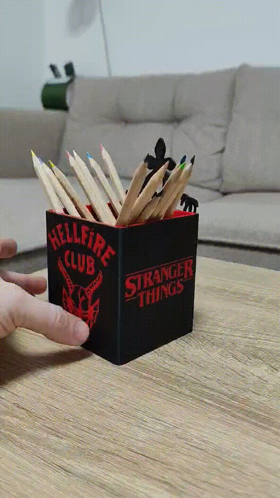 Pot Crayon Stylo Stranger Things Demogorgon
