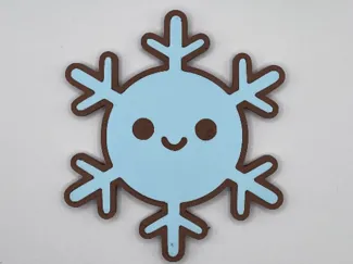Christmas Snowflake - Fridge magnets - No AMS