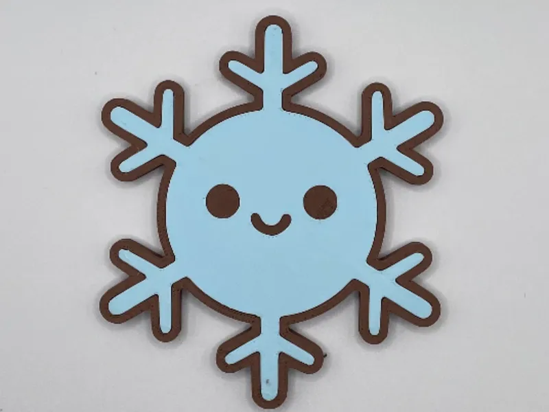 Christmas Snowflake - Fridge magnets - No AMS