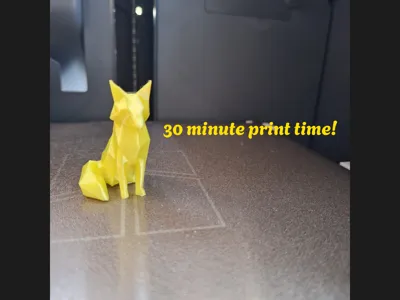 Low-Poly Fox || Decorative Model
