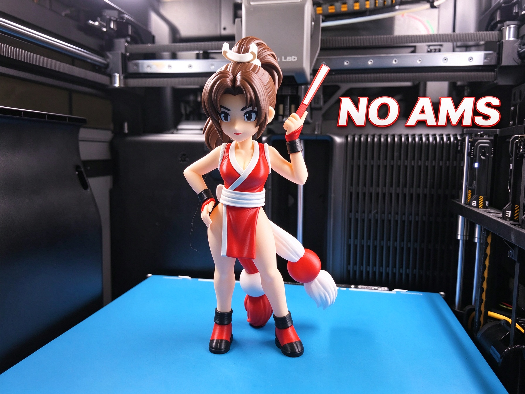 Q版 不知火舞 Mai Shiranui 分件打印(无需AMS) - 1