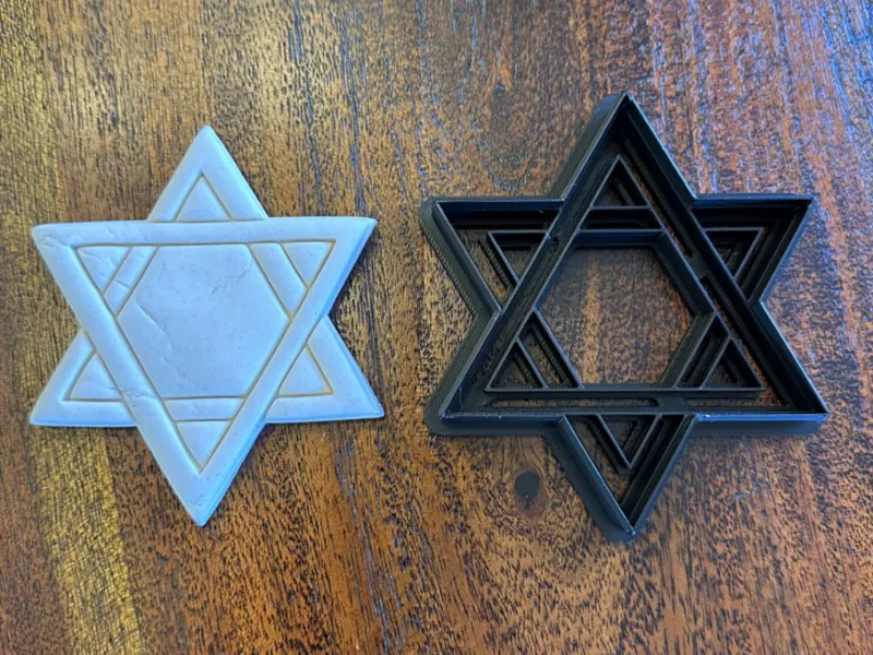 Star of David Imprint Cookie Cutter