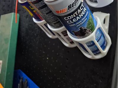Can Holder Pegboard Stackable - Filament Saver