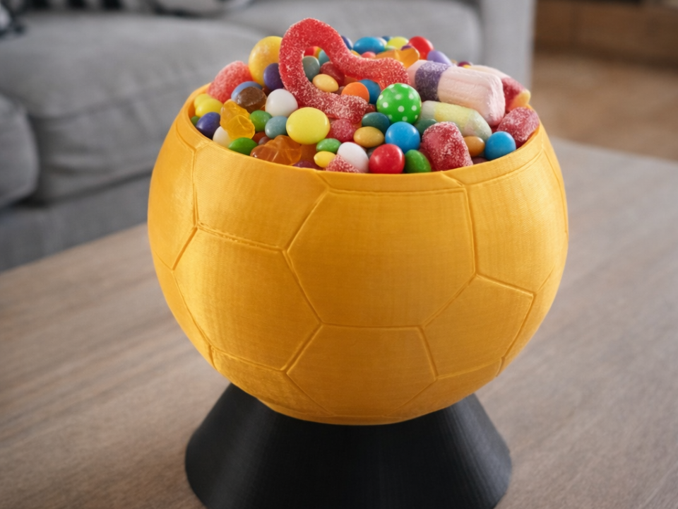 Fußball-Halter in Ballform