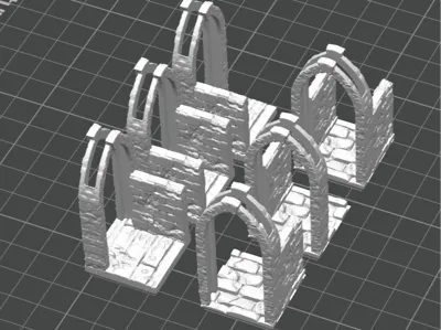 Door Set with Walls