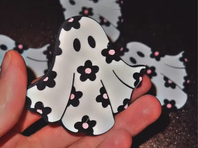 Ghost Cute Badge Reel