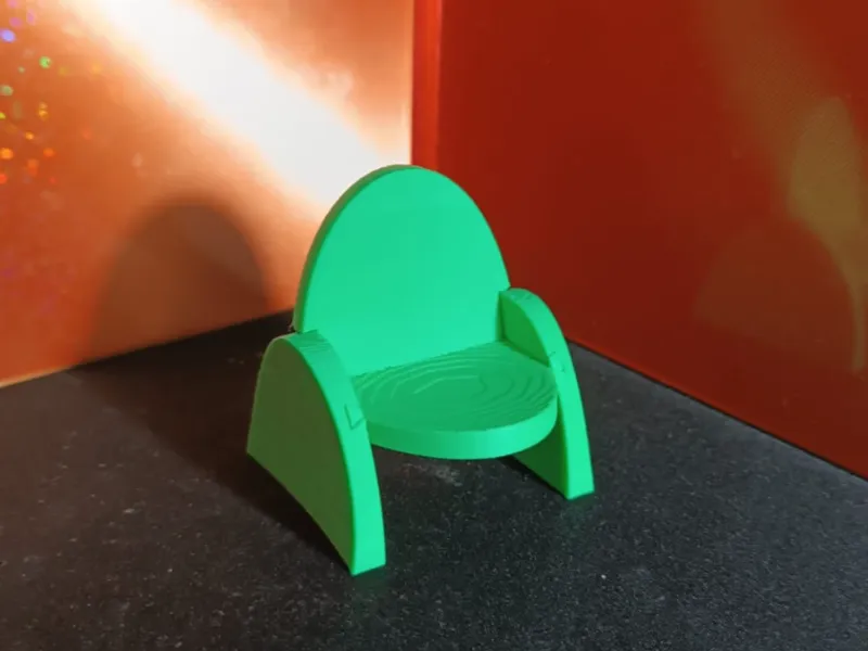 Silla desmontable en tres piezas