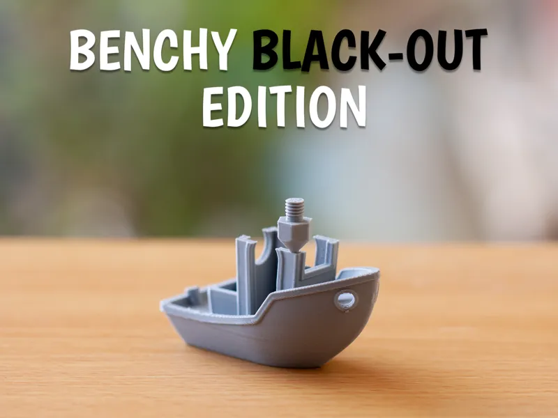 Benchy black-out edition