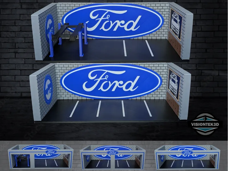 Ford 1:64 Garage Diorama