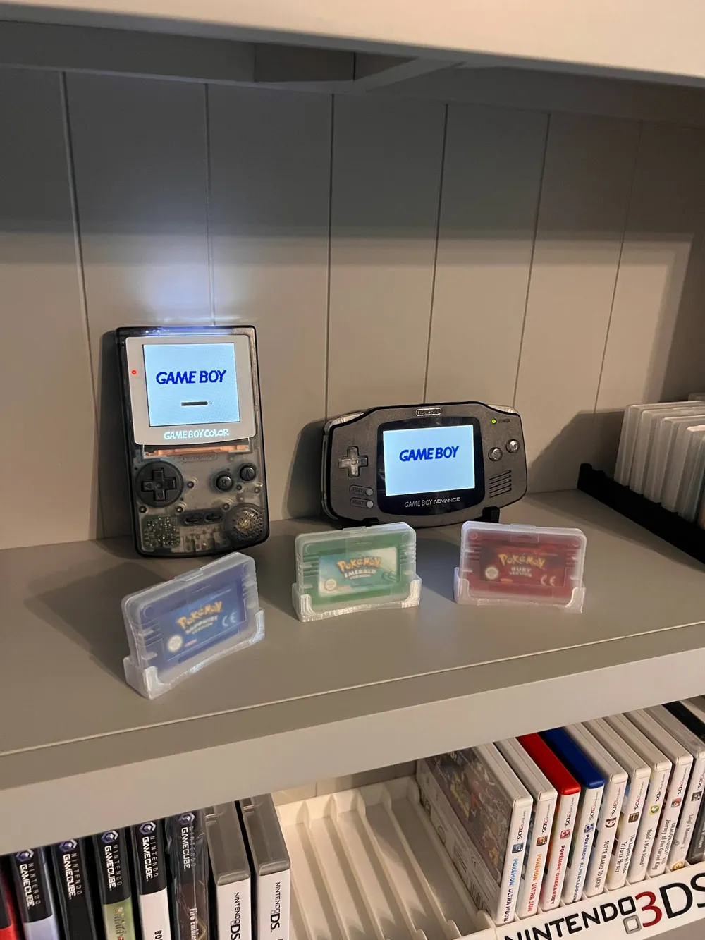 Nintendo Gameboy + GBA Single Clear Cart Display - Free 3D Print Model ...