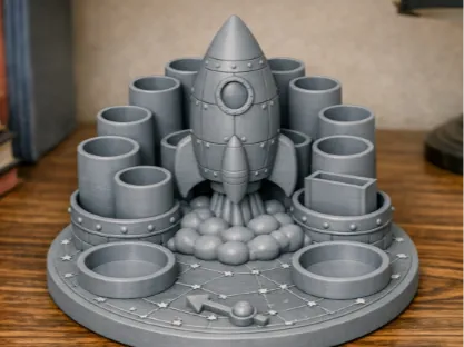 Stifthalter mit Rakete
