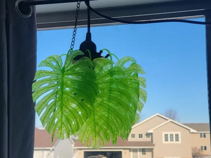 Monstera Lamp Shade