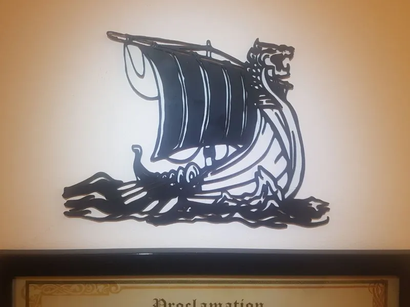 Wikingerschiff Wandtattoo