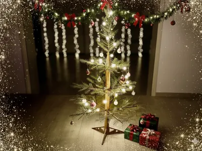 Christmas tree in full size 3D-printable