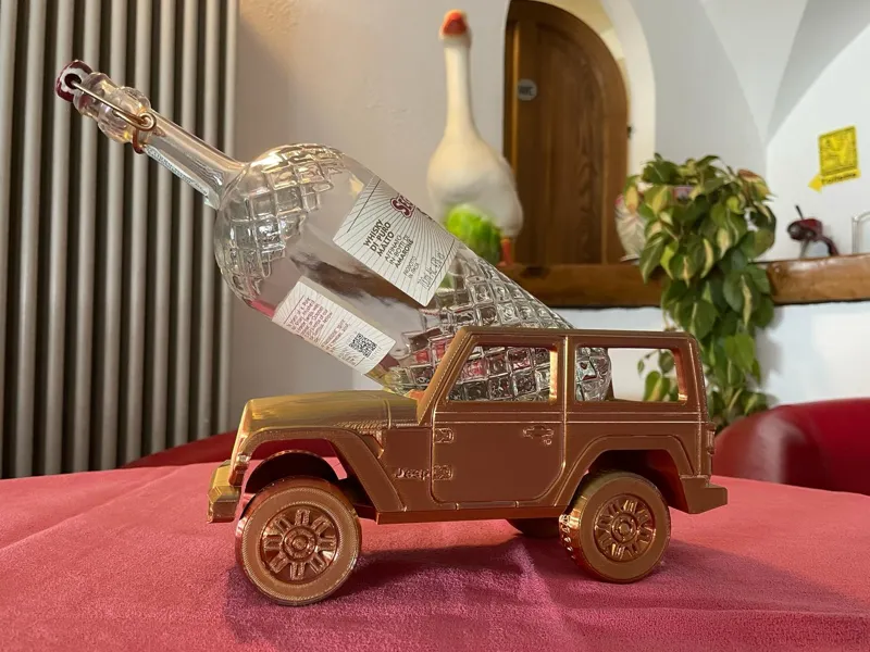 Wine holder wrangler jeep