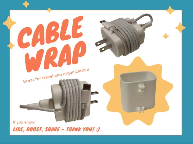 Cable Wrap for Apple Charger
