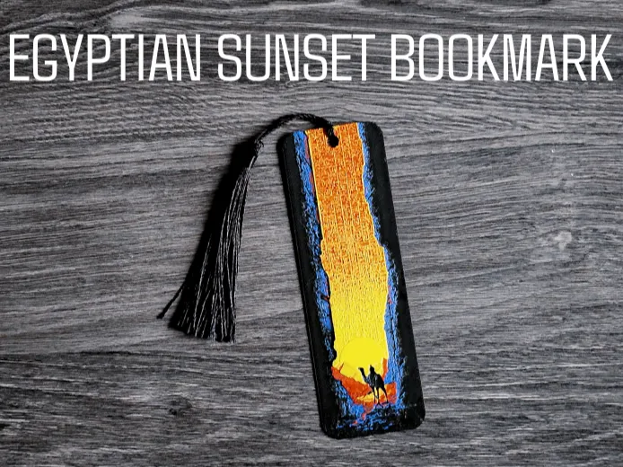 Bookmark - Egyptian sunset - Free 3D Print Model - MakerWorld