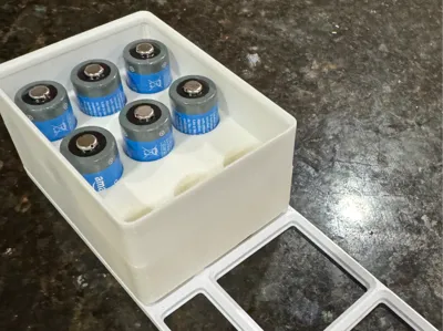 Gridfinity 2 x 1.5 cr123a battery holder