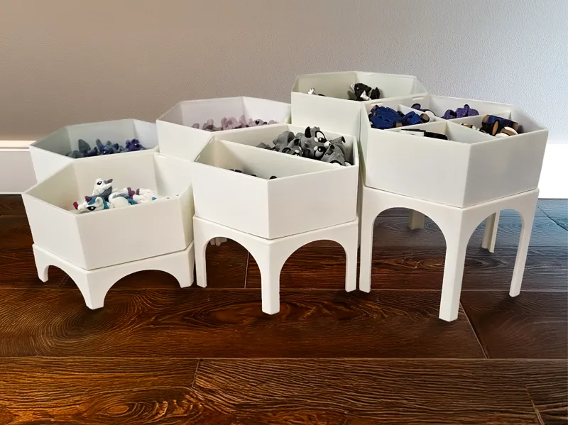 NEW Riser Stands for Hexagon Display Bins