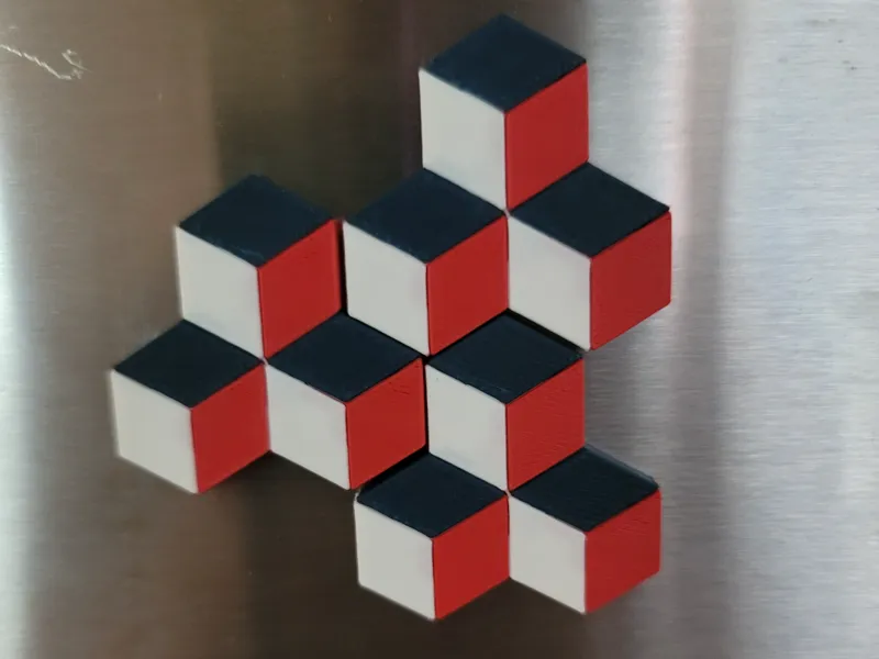 Tumbling Blocks Magnet