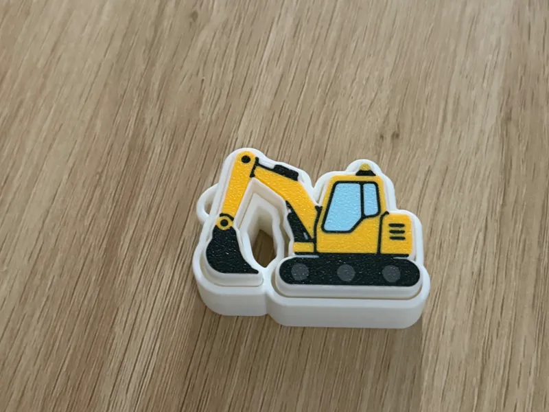Excavator toy fidget clicker for kids