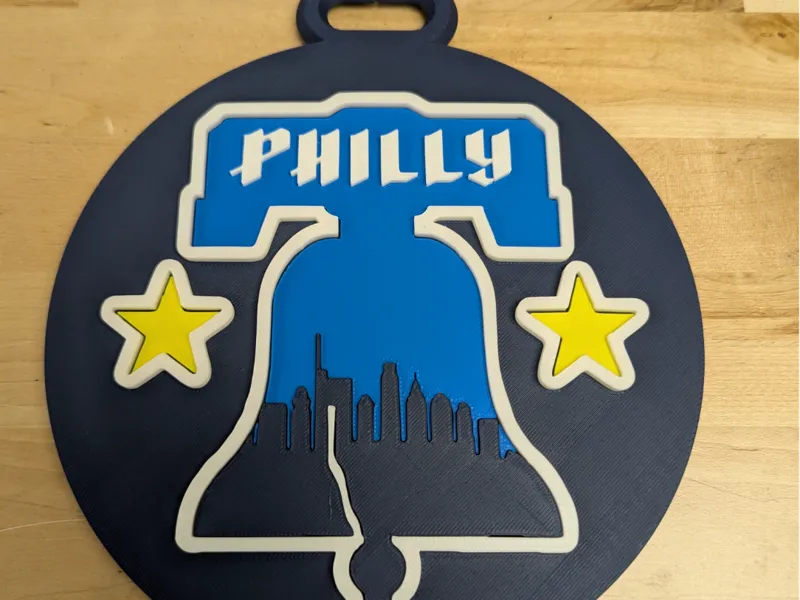 Phillies City Connect Oversized Pendant 