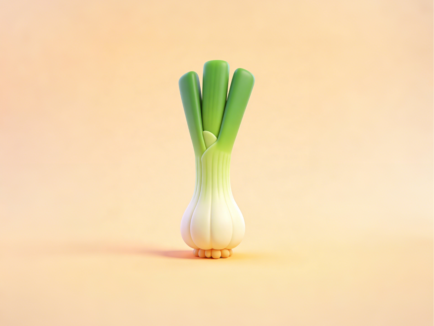 大葱-仿真蔬菜微缩食玩-儿童涂色过家家玩具