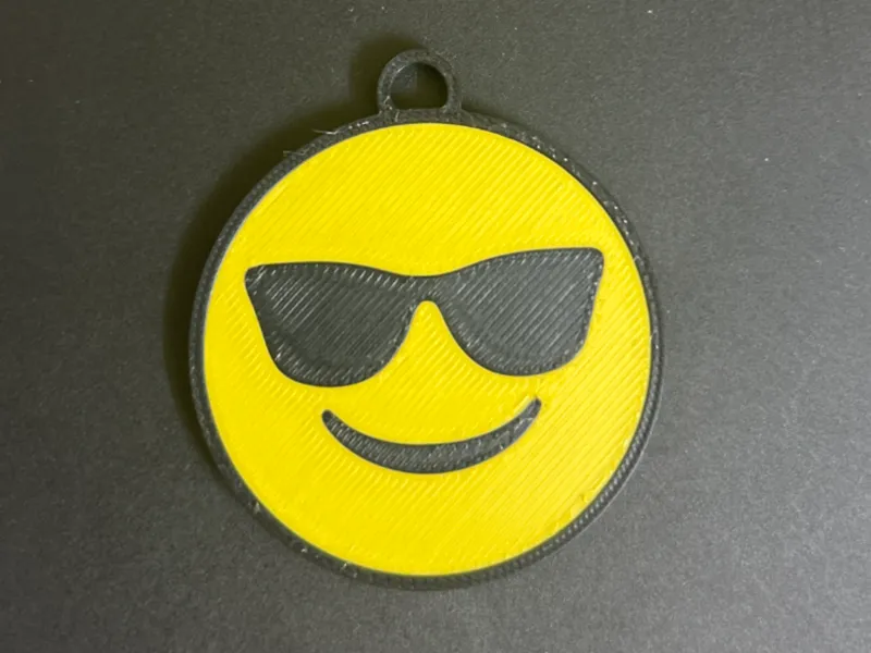 Emoji Keychain, Bag Accessory, 2D Art, Small Gift