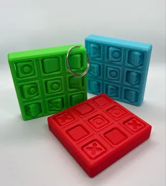 TicTacToe - NO AMS II - Small Keychain