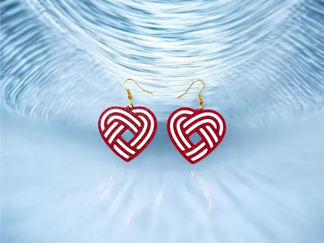 Heart of illusion earrings