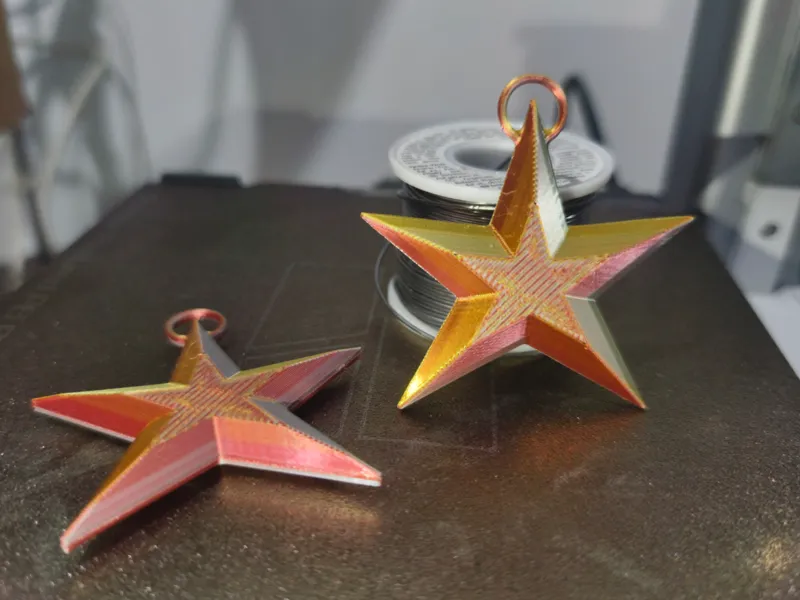 Christmas star - five-pointed - hanging
