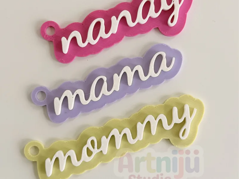 Nanay, Mama, Mommy Keychain