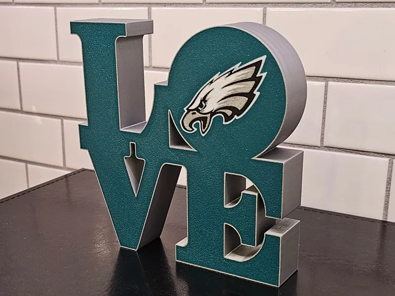 Philadelphia Football Love Sign