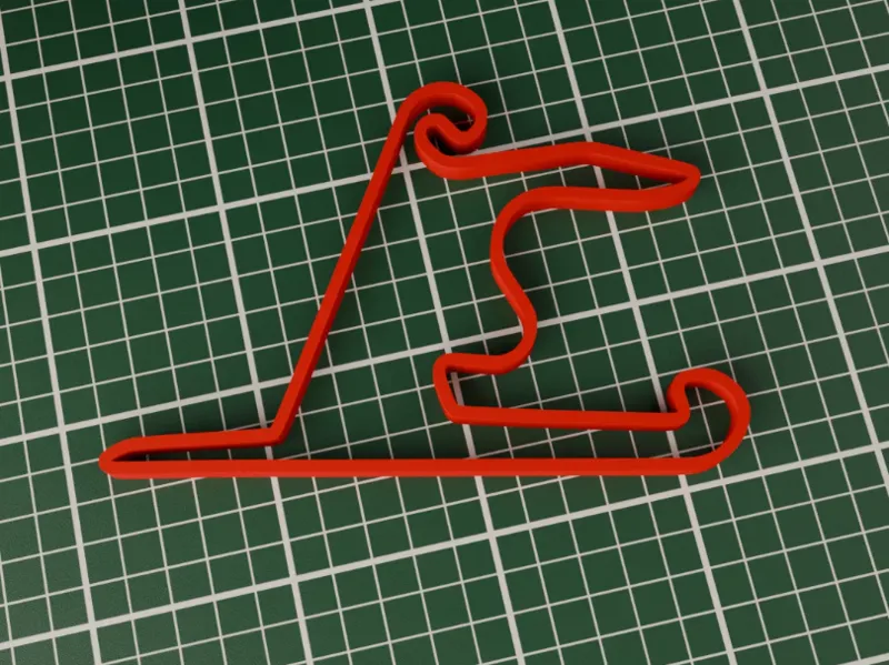 Shanghai F1 Track 3D Model