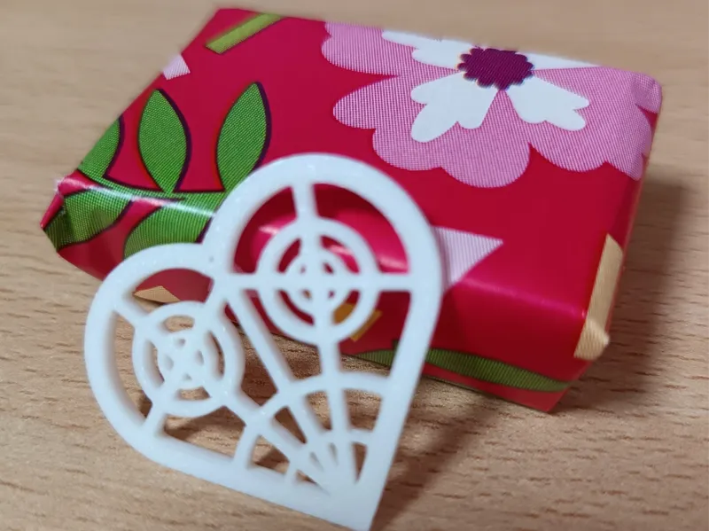 Decorated Heart Keychain / Ornament