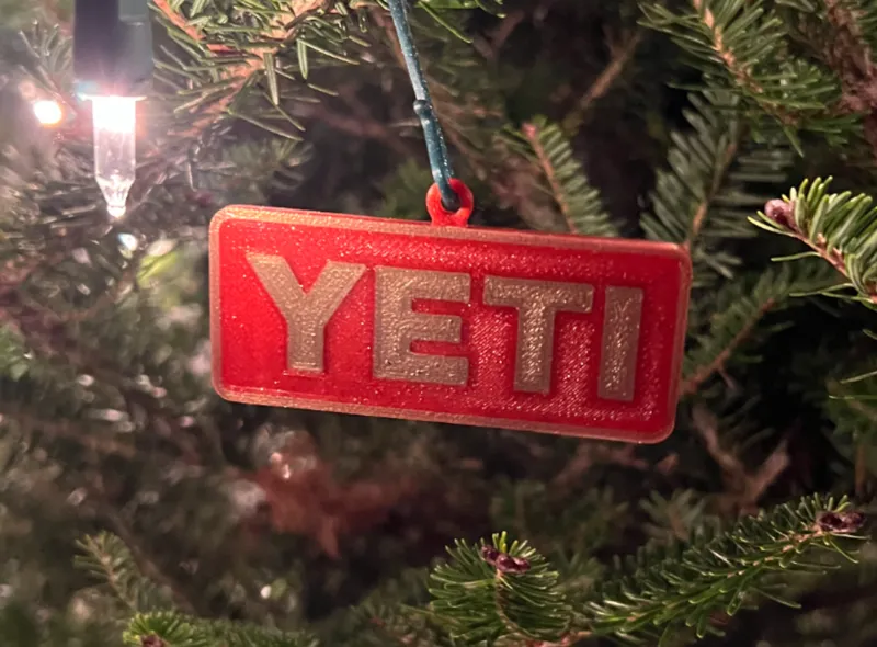 Yeti Logo Christmas Ornament