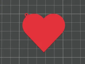 Heart nfc keychain