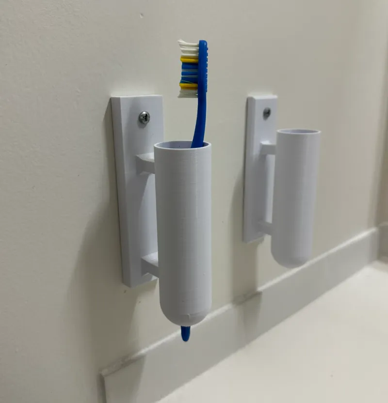 Wall Mounted Toothbrush Holder