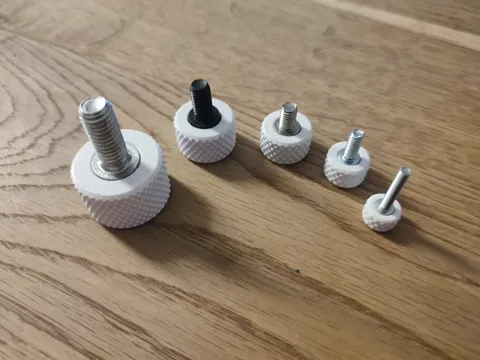 Knurled handle - M3 to M8 Socket Head Cap Screw view 4