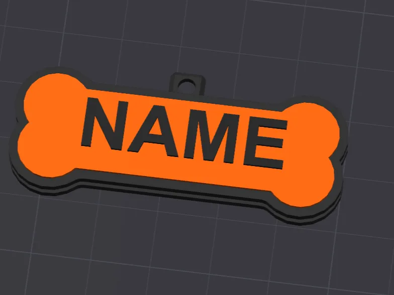 Dog Bone, Name, Dog Tag