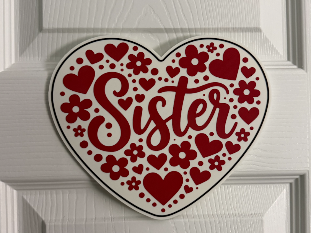 SISTER HEART - WALL ART 
