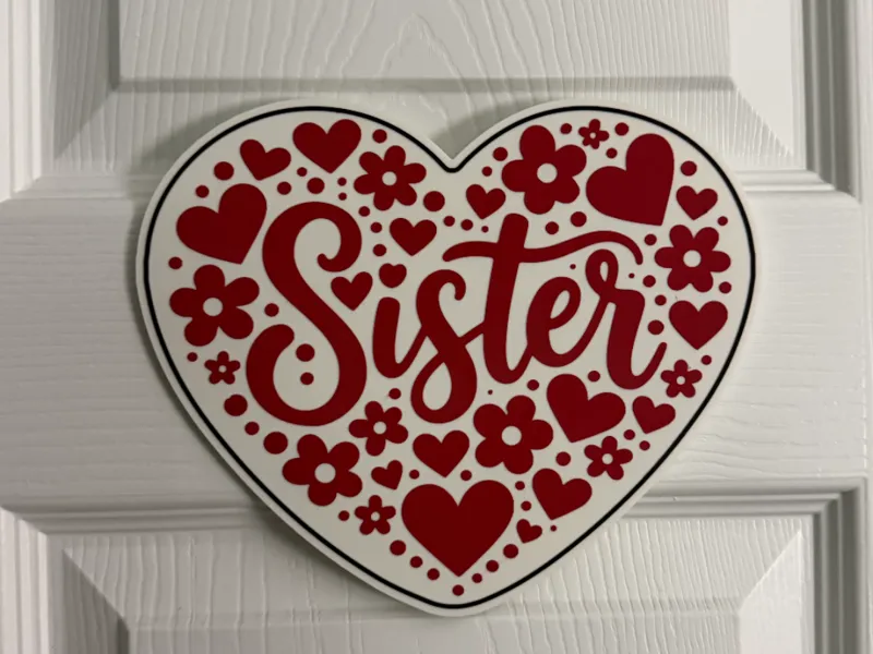 SISTER HEART - WALL ART 