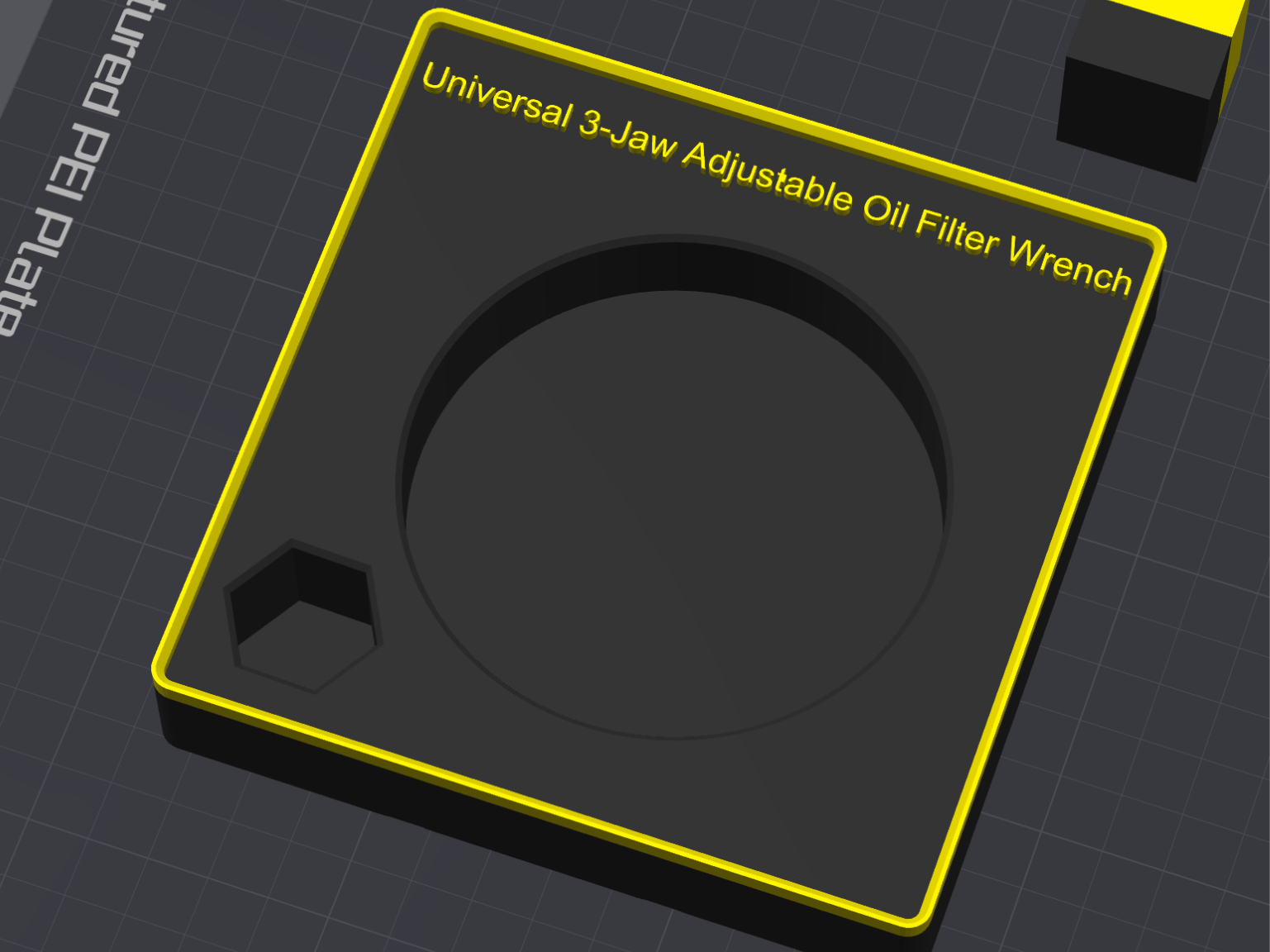 Gridfinity PITTSBURGH Adjustable Oil Filter Wrench