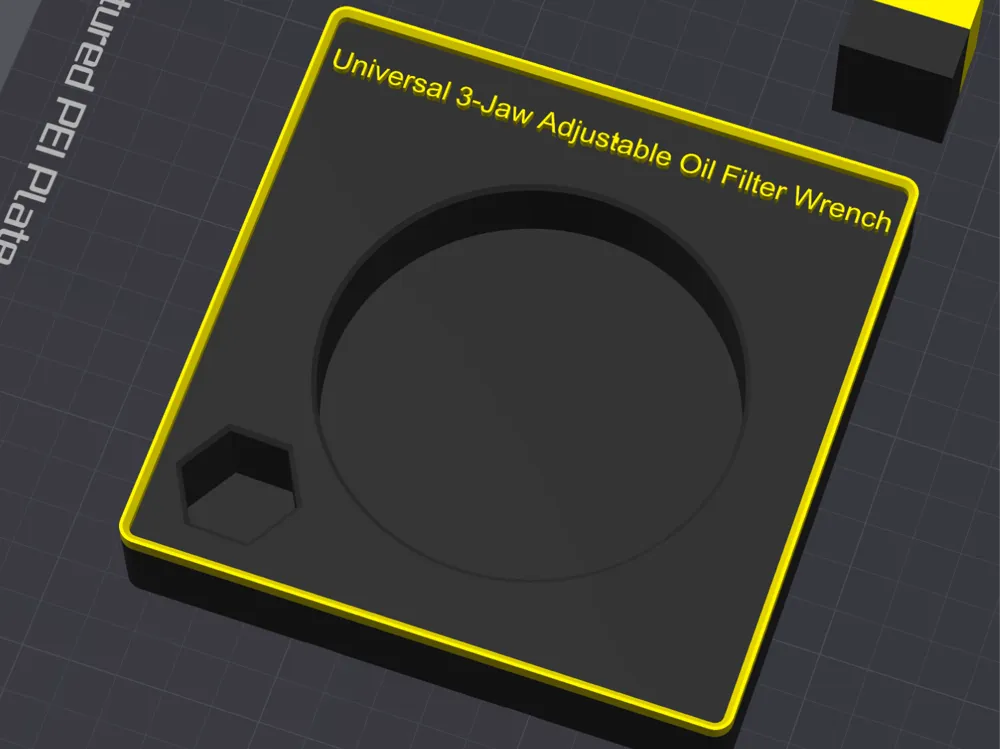 Gridfinity PITTSBURGH Adjustable Oil Filter Wrench - Free 3D Print ...