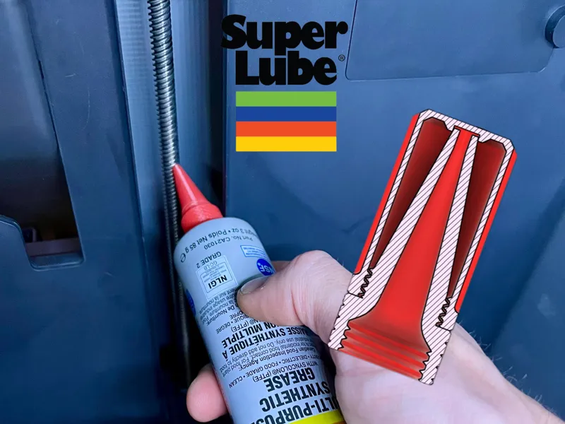 Narrow Nozzle for Super Lube tube