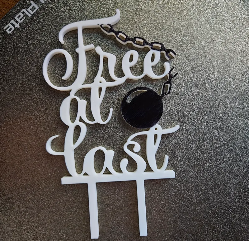 Cake Topper Free at last