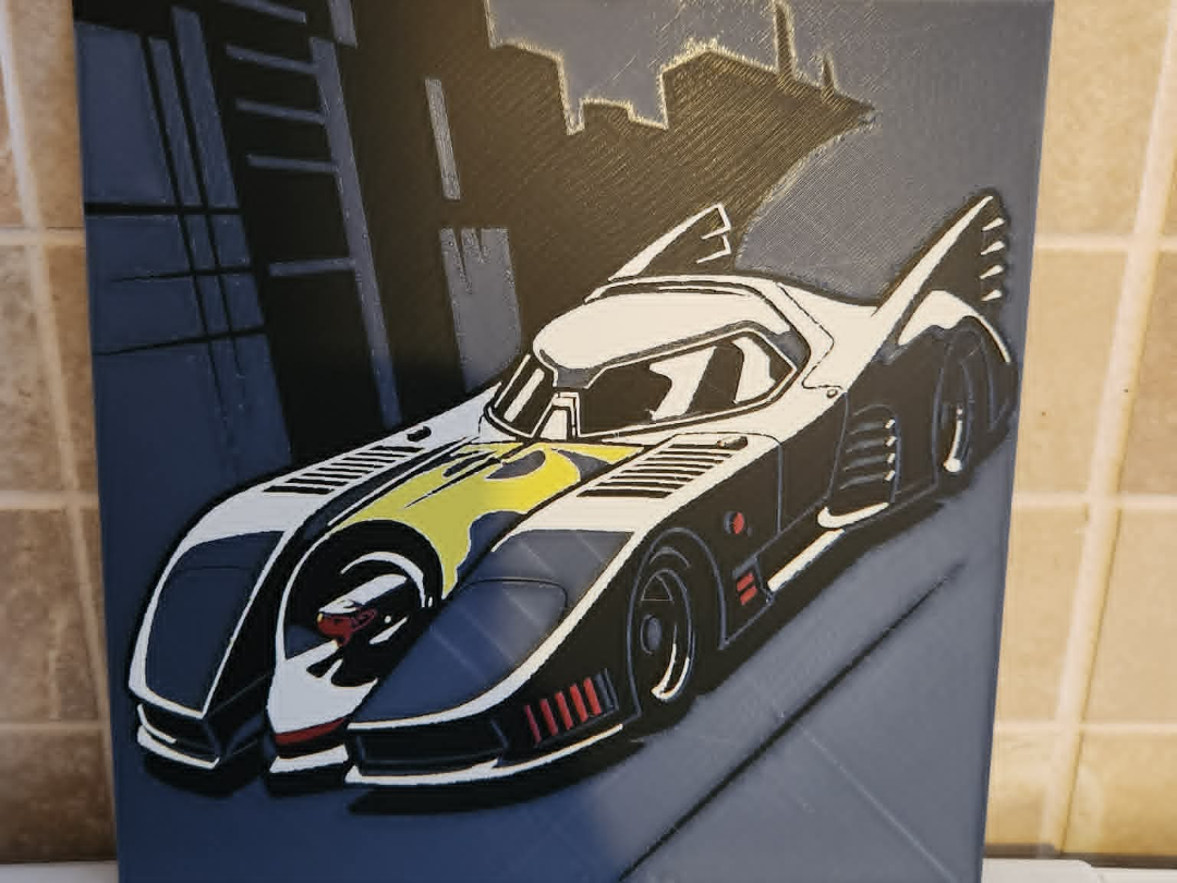 Vintage Batmobile Art