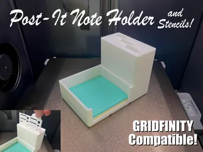 Gridfinity Holder for Post-It Notes